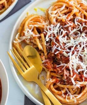 Olive Oil Braised Lamb all’Amatricana