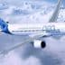 Airbus A320neo aircraft flying above the clouds with a blue and white livery. - Olive Oil Times
