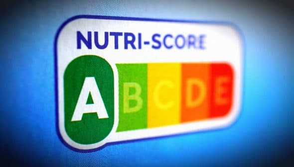 Nutri-Score label displaying grade A in green along with other grades from A to E. - Olive Oil Times