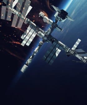 The International Space Station (ISS) orbiting Earth with solar panels extended. - Olive Oil Times