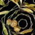 Watercolor illustration of olive branches and olives on a dark background with geometric shapes. - Olive Oil Times