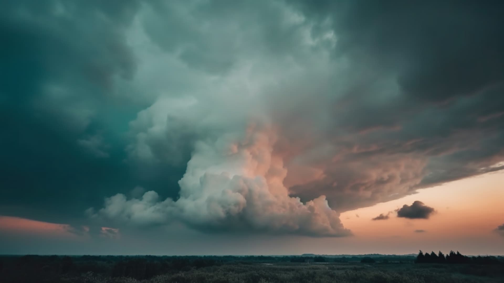 Large, billowing cloud formation with shades of gray and orange during dusk. - Olive Oil Times