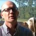 A man wearing glasses and a checked shirt standing in front of a herd of cattle in a field. - Olive Oil Times