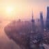 Aerial view of Shanghai skyline featuring the Oriental Pearl Tower and skyscrapers during sunset. - Olive Oil Times