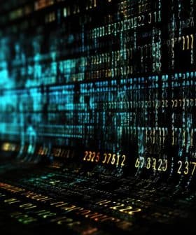 Abstract representation of digital data with numbers and symbols on a dark background. - Olive Oil Times