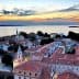 Aerial view of Zadar city with rooftops and the sea during sunset. - Olive Oil Times