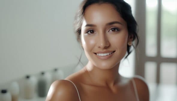 A woman with a warm smile and natural makeup, looking towards the camera with soft lighting. - Olive Oil Times