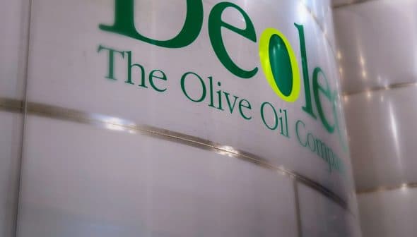Signage of Beole Olive Oil Company featuring the company name and logo. - Olive Oil Times